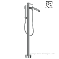 Round Free Standing Tub Filler with Shower Set